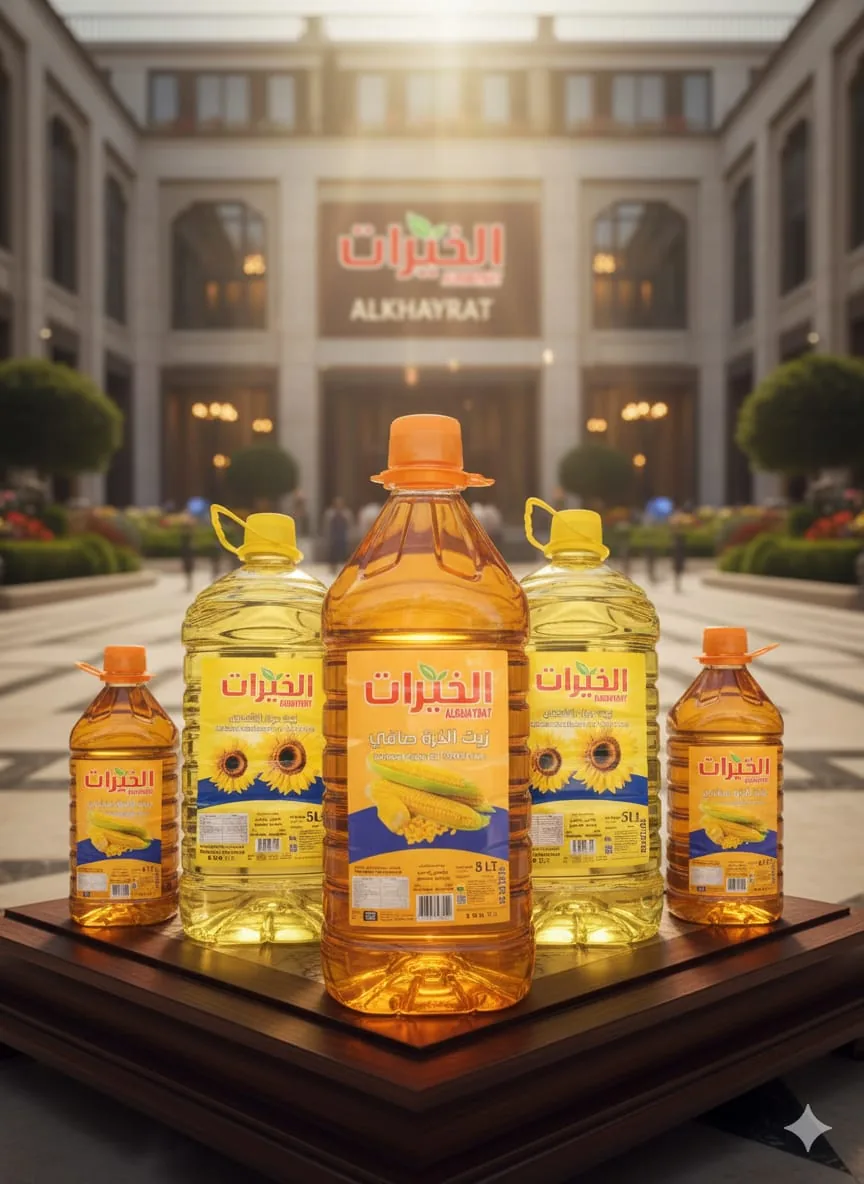 A grouped selection of Alkhayrat cooking oils